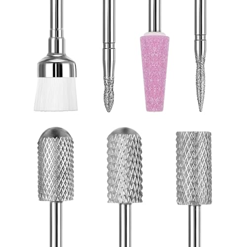 Set de 7 piezas de brocas para taladro de uñas JIEYAO miniatura 1