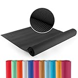 #DoYourYoga - Yogamat met Memory schuim van ECO PVC - »Kirana« - de mat is duurzaam en slijtvast - 183 x 61 x 0,4 cm - Nachtzwart