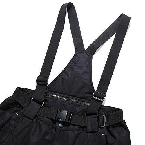 BOTCAM Pantalones funcionales para mujer y hombre con tirantes extraíbles, protección en los bordes y paranieves, impermeables, resistentes al viento, pantalones de esquí unisex para invierno, - imagen 5