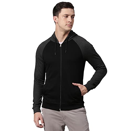 Image of HIGH Star Men's Fleece Colorblock Hooded Sweatshirt