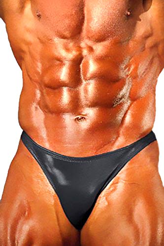 Andreas Cahling European Bodybuilding Physique Posing Trunks Swim Suit Briefs (Black, M (30