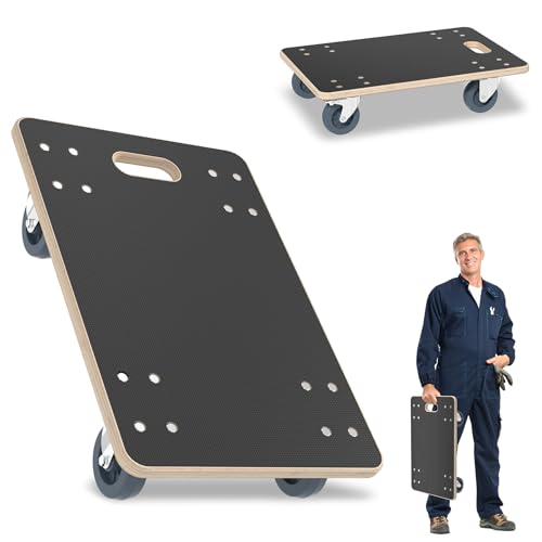 LZQ Transportroller Rollbretter Möbeltransportrollen mit Feststellbaren Rädern 600 x 400 x 145 mm Max 200 kg Tragkraft für Umzug Möbel-Transport Outdoor & Indoor (1 Stück) LZQ Transportroller Rollbretter Möbeltransportrollen mit Feststellbaren Rädern 600 x 400 x 145 mm Max 200 kg Tragkraft für Umzug Möbel-Transport Outdoor & Indoor (1 Stück)