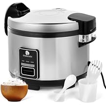 Commercial Rice Cooker & Warmer 84 Cups Cooked,15.85 Qt / 15 Liter Large Capacity Rice Cooker,Auto Keep Warm,Non-Stick Inner Pot,1350W Fast Cooking Electric Rice Cooker For Restaurant,Hotel