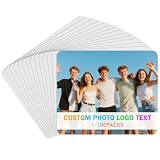 Confezione da 15 tappetini per mouse personalizzati personalizzati con foto e testo, tappetino per mouse in neoprene antiscivolo per ufficio, casa e giochi, tappetini per mouse con logo aziendale