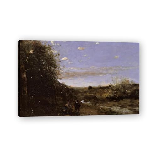 Tableau Nature sur Toile idéal pour habiller un grand mur vide paysage français vintage 70x112