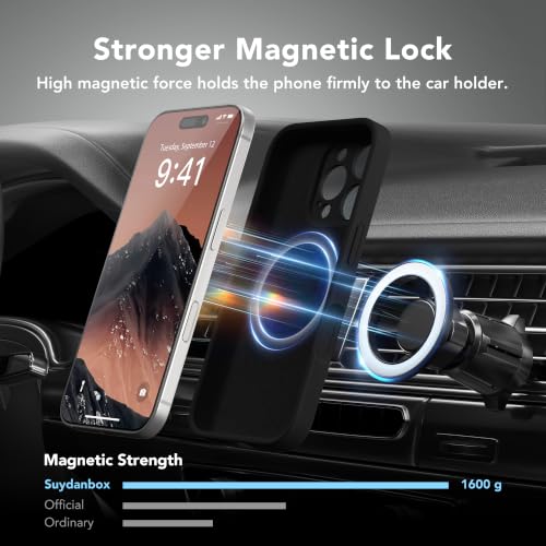 Image of Magnetic for iPhone 16 Pro Max Case Silicone Black