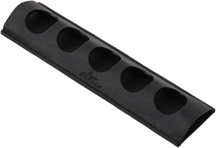 Erban HERBIN hb-holder5bk Pen Rest, For 5 Pieces, Black, Genuine Leather (Cowhide), For Glass Pens, Ink Holder