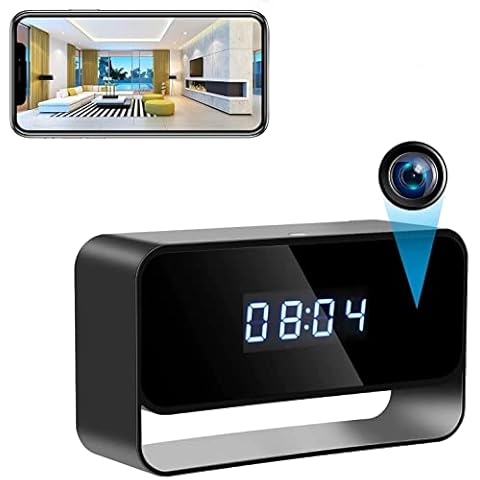GooSpy Spy Camera Clock WiFi Hidden Wireless HD 1080P Secret Covert Nanny Cam Home Office Surveillance Security Motion Detection Enhanced Night Vision Live Streaming via Android IOS App Cover
