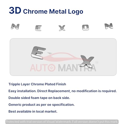 Image of Nexon Self Adhesive | Metal Sticker Logo Badge 3D Emblem Car Sticker