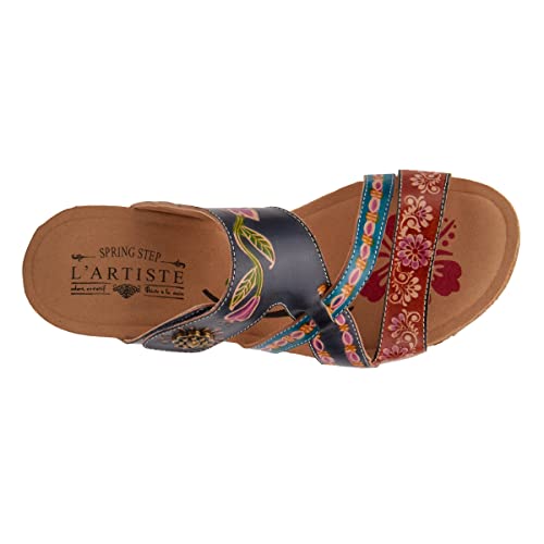 L’artiste By Spring Step Women's Swan Slipper, Navy Multi, 9.5-10 #TOP2