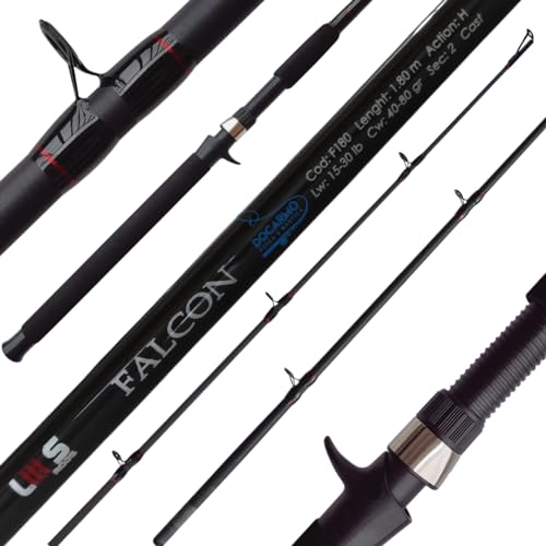 Vara de Pesca Lumis Falcon Carretilha 1,80m 30lbs