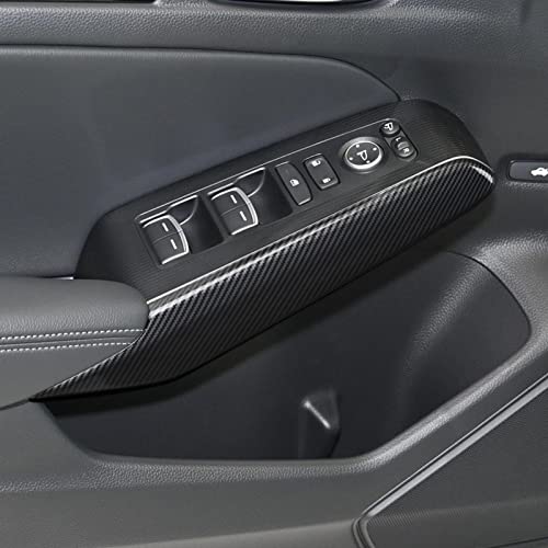 Image of for 2022 2023 2024 2025 2026 Honda Civic 11th Gen Accessories Inner Door Handle Protective Cover Decals ABS Carbon Fiber Stickers