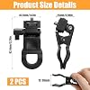 Bremorou 2 Pcs Monitors Top Camera Mount Clamp Hanging Webcam Stand with 1/4" Screw Selfie Light Clip Fill Lightes Flash Holder for Phone Tripod Tablet Video Conferencing Live Stream #1