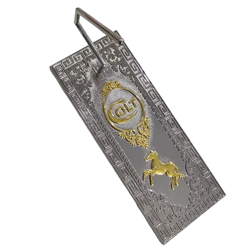 Luxury Display Gun Stand Rampant colt 1911 Metal Stand Nickel Gold Plated