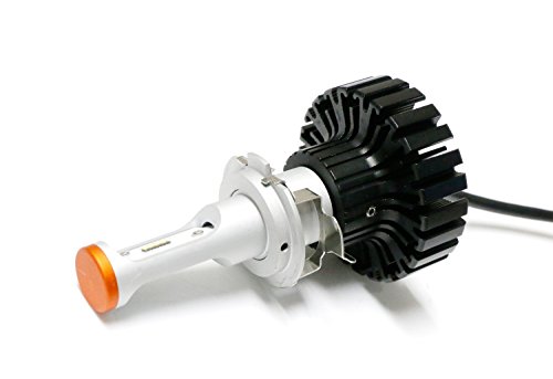 Ijdmtoy (2) H7 Led Headlight Bulbs Adapters Holders Retainers Compatible With Audi Bmw Mercedes-Benz Volkswagen Etc (Low Beam) #TOP5