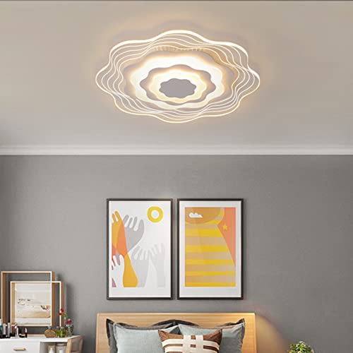 Lustre acrylique chic LED avec ventilateur de plafond moderne pour salon élégant