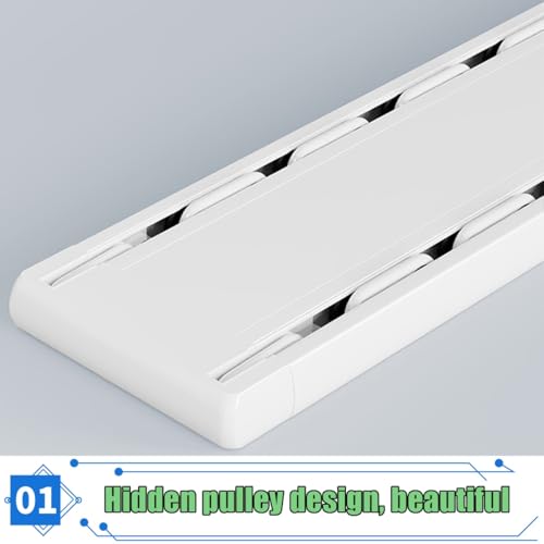 Riel de aluminio elegante para montaje en techo de 270 cm 5