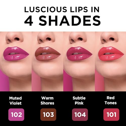 Image of Orgatre Moodbliss Lip Gloss | Instant Shine & Glossy Finish | Hydrating Lip Gloss for Girls & Women | Perfect for Everyday & Party Look | 2.5ml (Red Tones, 2.5 ML)