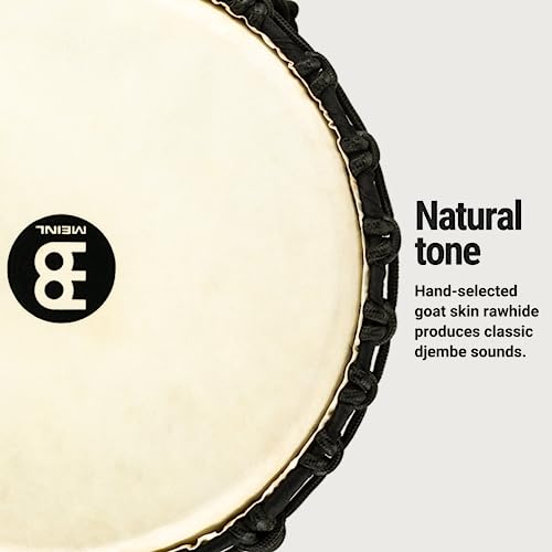 Meinl Percussion Djembe Hand Drum Circle Instrument, Carved Mahogany Headliner Series — Not Made In China — African Mali Weave Ropes, 2-Year Warranty, Nile, Extra-Large (Hdj4-Xl) #TOP3