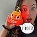 Kamhi World Pumpkin Light Up Toy - Halloween Toys for Kids, Squeeze for 7 Funny Sounds, Funniest Halloween Toys for Toddlers, Boys, Girls & Teens, Halloween Gag Gifts, Cute Pumpkin Toy for Kids