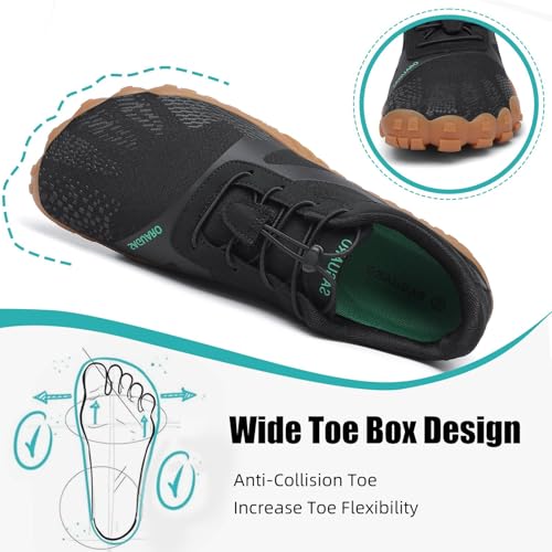 Image of SAGUARO Womens Mens Barefoot Shoes Minimalist Trail Runner Wide Toe Box Zero Drop Outdoor Cross Training Shoe