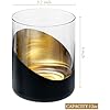 Amazon.com | MyGift 12 oz Modern Cocktail Glasses with Slanted Matte ...
