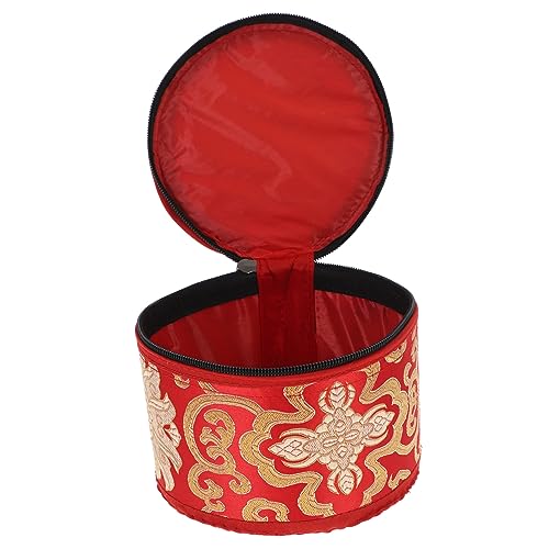 NULYLU 仏音椀バッグ ソングボウルバッグ ブッダサウンドボウルポーチ シンギングボウル キャリーケース サウンドボウルケース ブッディスト サウンド ボウルバッグ スーツケース コットン