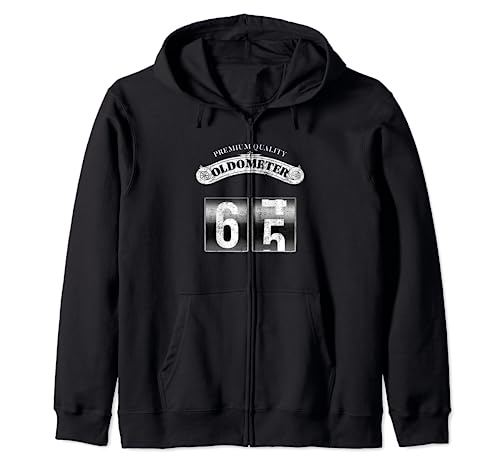 Oldometro retro 64-65 divertido cumpleaños 65 Sudadera con Capucha