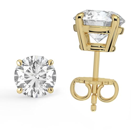 Certified 1.0 Carat Lab Grown Diamond Earrings
