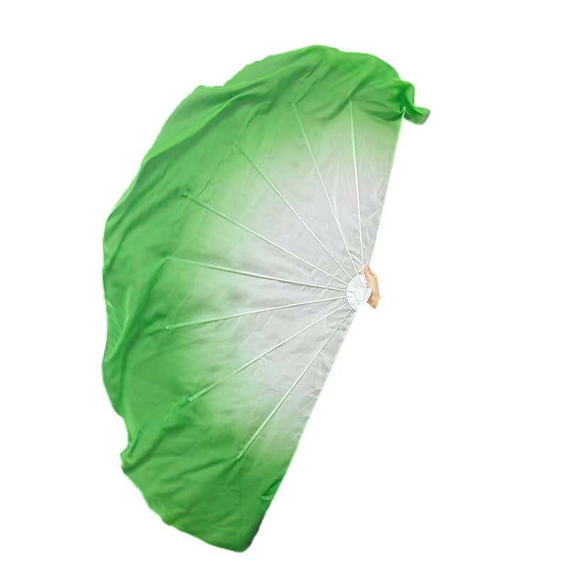 Voile Éventail en Mousseline de soie Chinois 85cm pour danse lot de 2