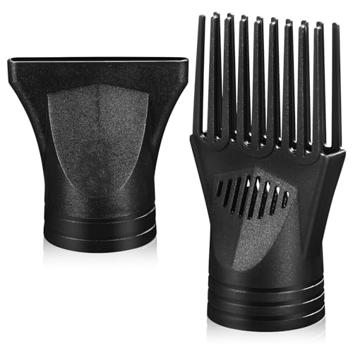 minkissy 2pcs Blow Dryer Attachment Nozzle Hair Dryer Pick Attachment Universal Hair Diffuser Attachment Hair Dryer Nozzle Combs Accessories Hair Styling Tool (Diameter 5cm/1.9in)