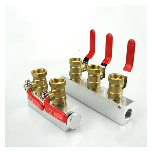 Colector neumático 1/2 con control individual de 6 vías sin fugas 3