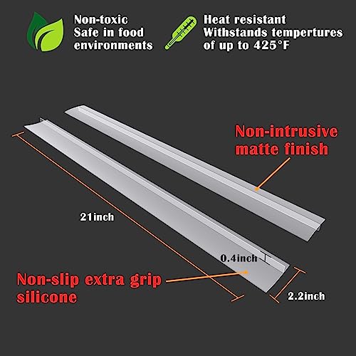 image for KindGa Silicone Stove Counter Gap Cover Kitchen Counter Gap Filler Tra