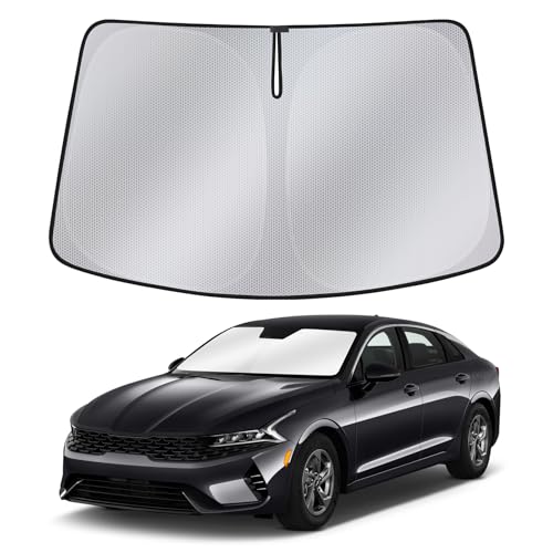 Automiim Windshield Sun Shade for KIA K5 2021-2025 2026 Accessories &mdash; Upgraded Nano Materials...