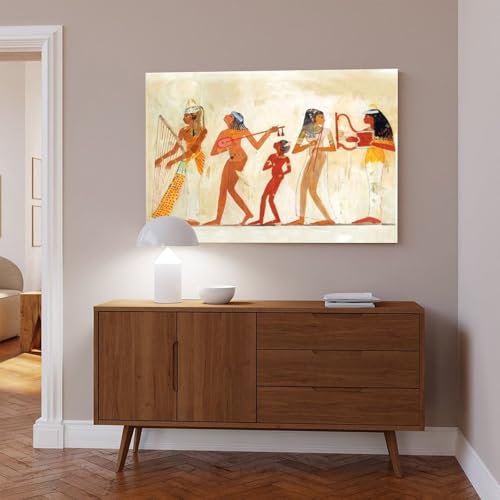 Impression sur toile avec cadre suspendu et motifs pharaoniques authentiques - 6