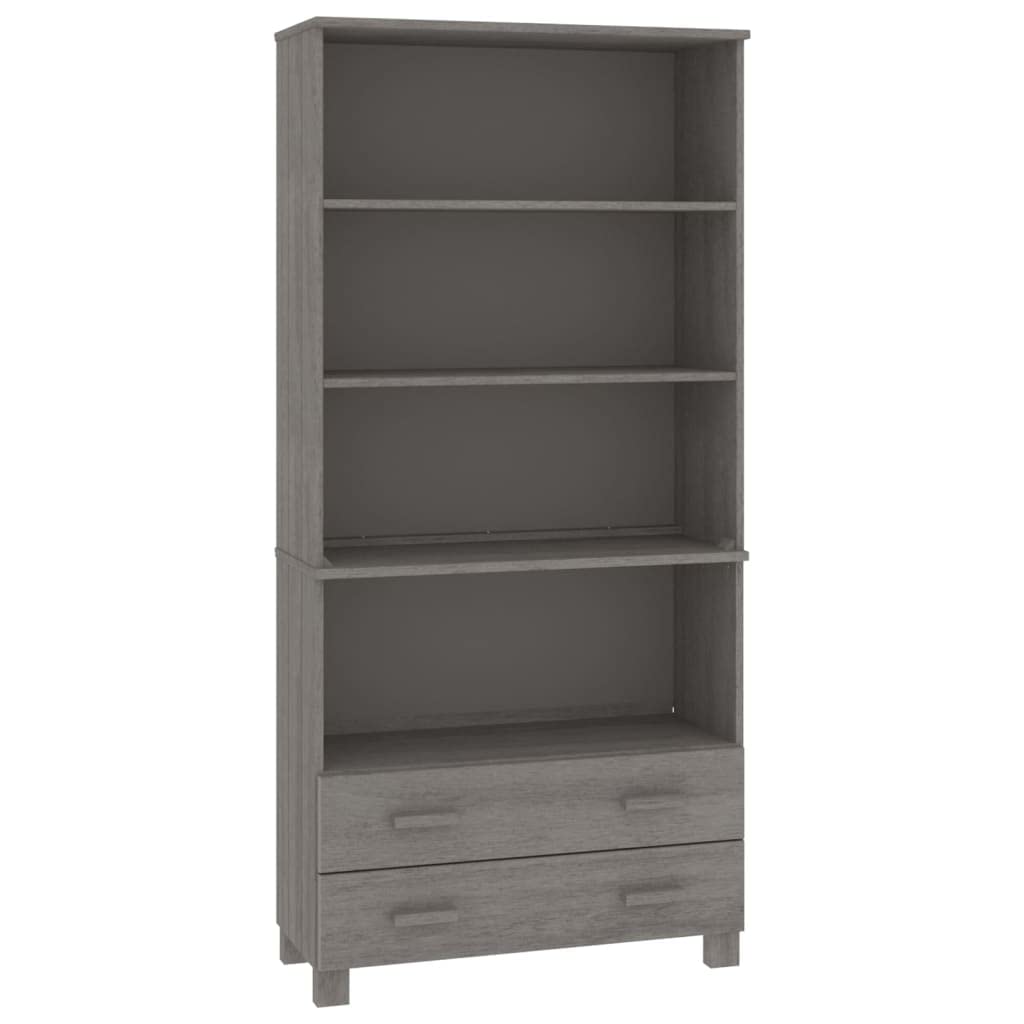 HAMAR - Tabla de madera maciza de pino, 85 x 35 x 180 cm, con espacio de almacenamiento, estilo rústico, para salón y comedor