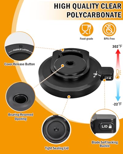 Tapa externa compatible con Ninja Creami NC299AMZ/NC300 miniatura 3