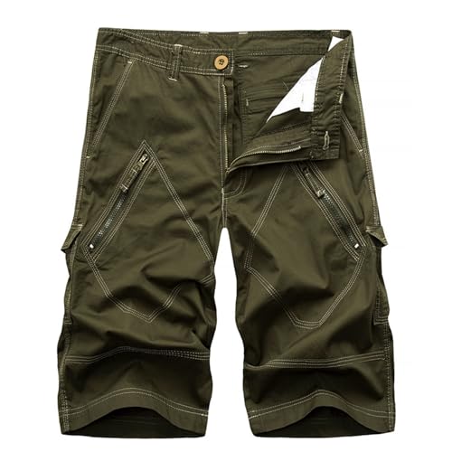 Bermuda cargo homme grande taille en coton ample avec multi poches