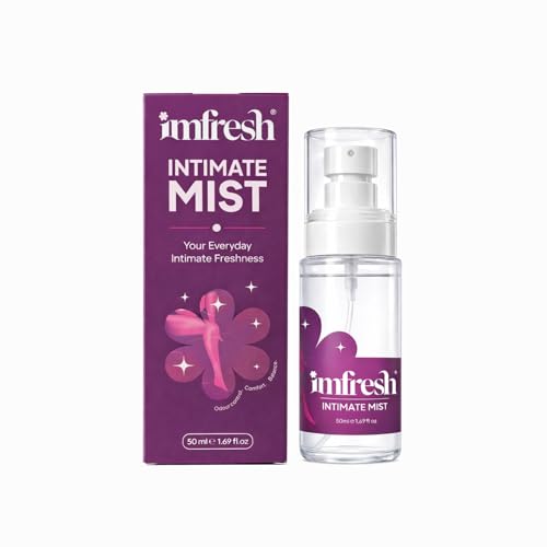Image of imfresh Intimate Mist | Daily Freshness & Post-Shave Care for Intimate Areas | pH-Balanced with Lactic Acid & Niacinamide | Soothes, Hydrates & Protects | Luxury Vanilla Scent | Alcohol Free | 50ml