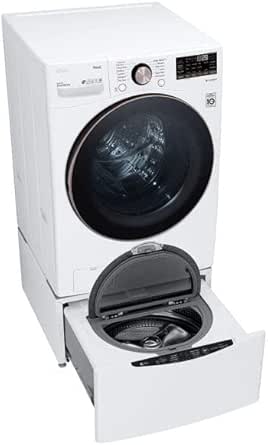 LG 4.5 Cu. Ft. Ultra Large Capacity Front Load Washer, Smart Wi-Fi Enabled, TurboWash 360° Technology, Built-In Intelligence, White