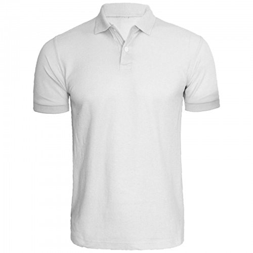 Activewear Men's Active Wear Polo Shirts, White, L, White, L