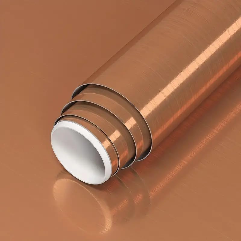 SIA VENDORS Rose Gold Contact Paper Peel and Stick Self Adhesive Wallpaper Waterproof Contact Paper Metallic for Cabinets Desk Fridge Wrap (Rose Gold Brush, 24 X 48 Inch) (B0CXN5QRQF) Amazon Price History, Amazon Price Tracker