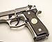 Replacement for Beretta 92 Pistol Grips - Ebony Wood, Double Diamond Carving, with 24K Gold Emblem, for Beretta 92FS, 92, 92F, 92A1, 92FS INOX, 92G, 92D, 96, 96D, 96A1, M9, M9A1 Grips