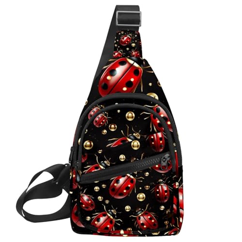 Mochila cruzada con correa ajustable Lady Beetle L para entrenamiento y running
