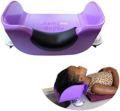 Shampoo Buddy Portable Hair Wash Basin, Kids Bathtub & Sink Bowl, Purple