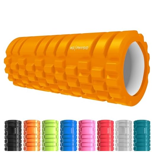 KG Physio Foam Roller - Rodillo Masaje Muscular para Piernas, Espalda y Brazos - Rulo Masaje Muscular Ultraligero Esencial para Liberar Tensiones Musculares - 33x12cm Rodillo Pilates
