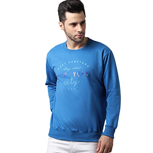 Image of Mack Jonney Fleece Round Neck Printed Sweatshirt for Men (Pack of 2)-SW RRN YLW 46 BLU 02-P