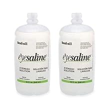 Fendall Eyesaline Eyewash Saline Solution Bottle Refill, 32 oz 2 Pack