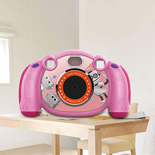 Honorall Câmera Infantil Filmadoras Filmadoras Tela HD de 2 '' com Cartão SD Antiderrapantes e Ant