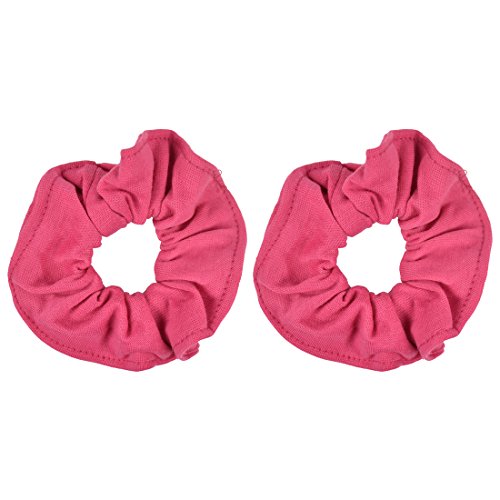 Motique Accessories Large Scrunchies for Thick Hair, 2 Pack, Hot Pink